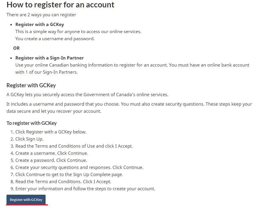 How to register for an account