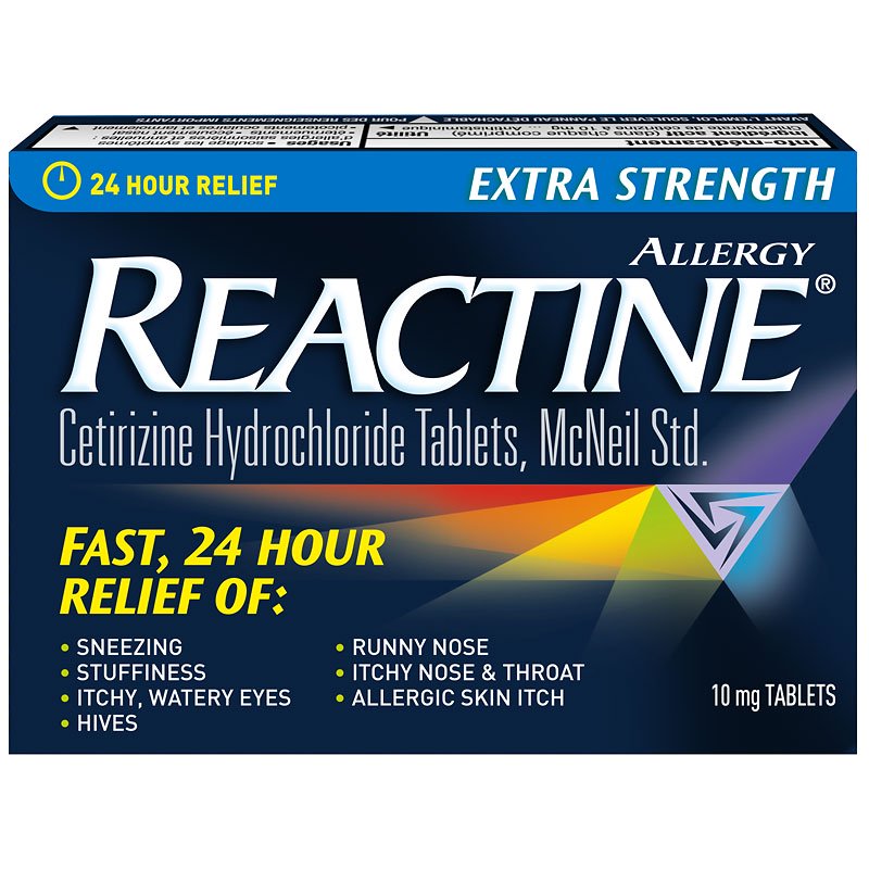Reactine 24時間 抗アレルギー市販薬