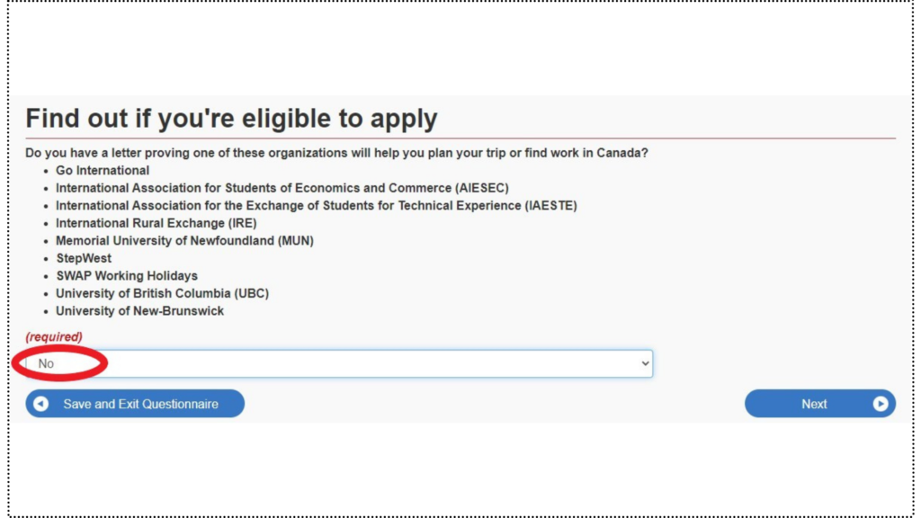 カナダのワーホリビザ申請の書類確認