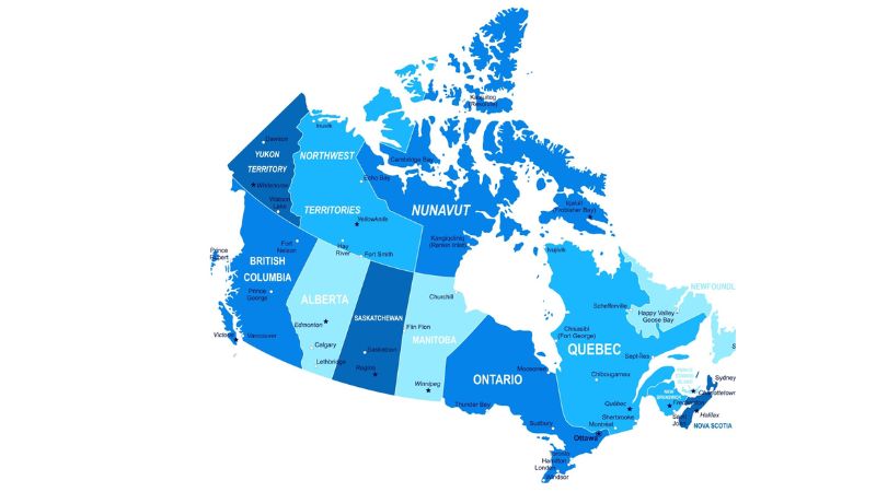 canada map